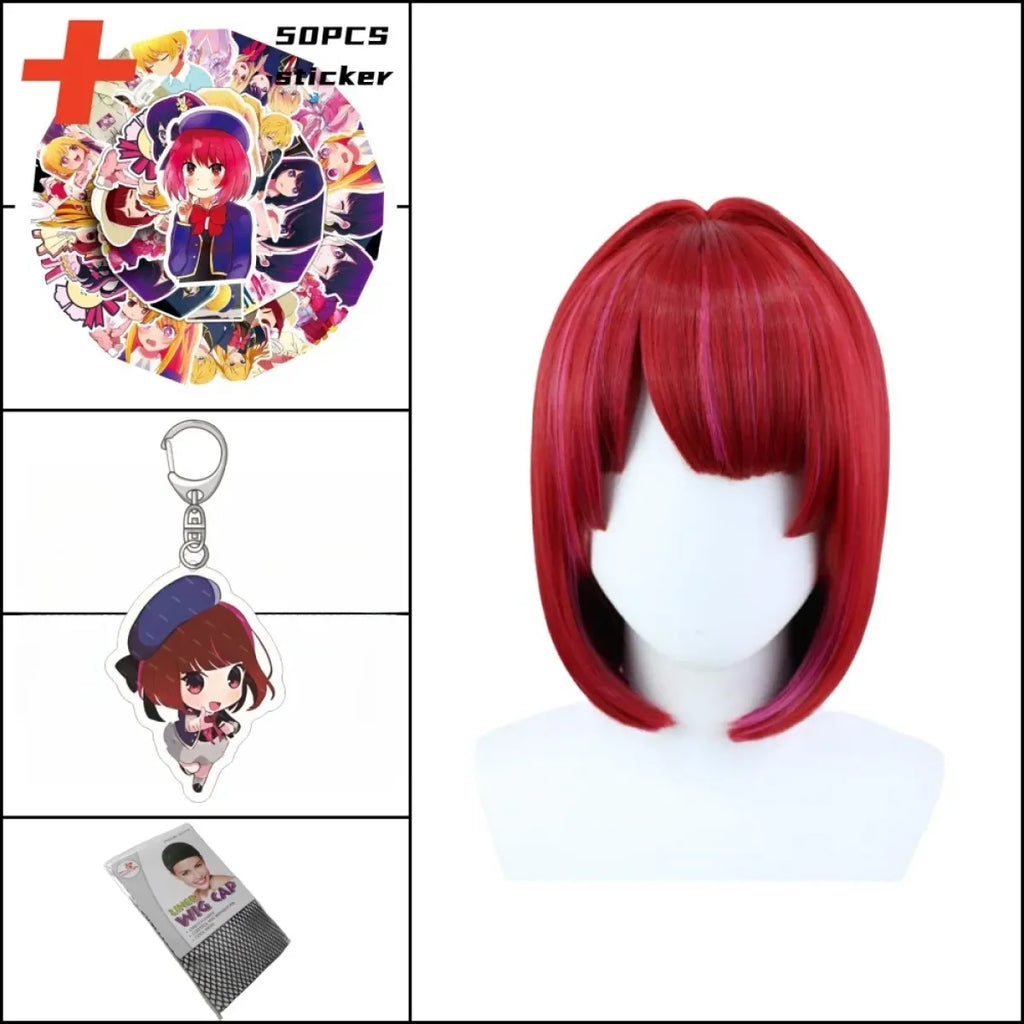 OSHI NO KO Ai Hoshino Cosplay Costume - Lolita Pink Uniform Dress - All Dresses - 12