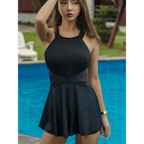 White Lace Backless One-Piece Swimsuit Dress - All Dresses - Swimsuits - 5