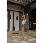 Bikini Set – High Waist Short Sleeve Pleated Korean Style - Sexy Products - Swimwear - 11