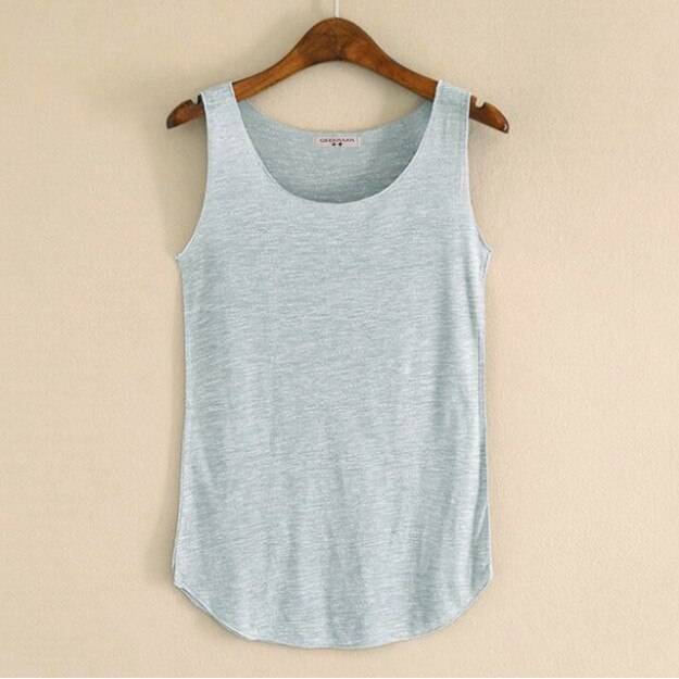 Hot Summer Fitness Tanks - Light Grey / One Size - Women’s Clothing & Accessories - Shirts & Tops - 30 - 2024