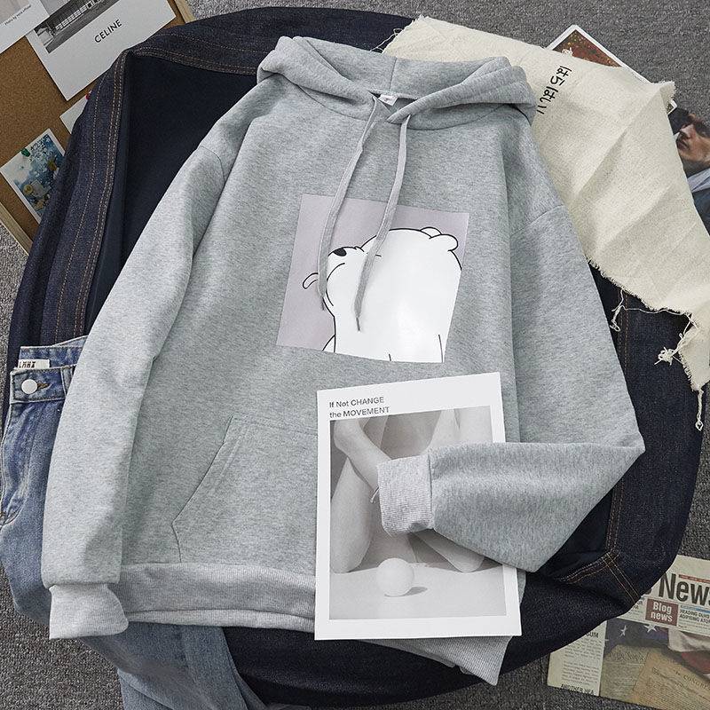 Comfy Ice Bear Hoodie - Women’s Clothing & Accessories - Shirts & Tops - 13 - 2024