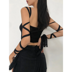 Dark Ice Punk Lace Camis - Women’s Clothing & Accessories - Sleeveless - Asymmetric - Camis - 3