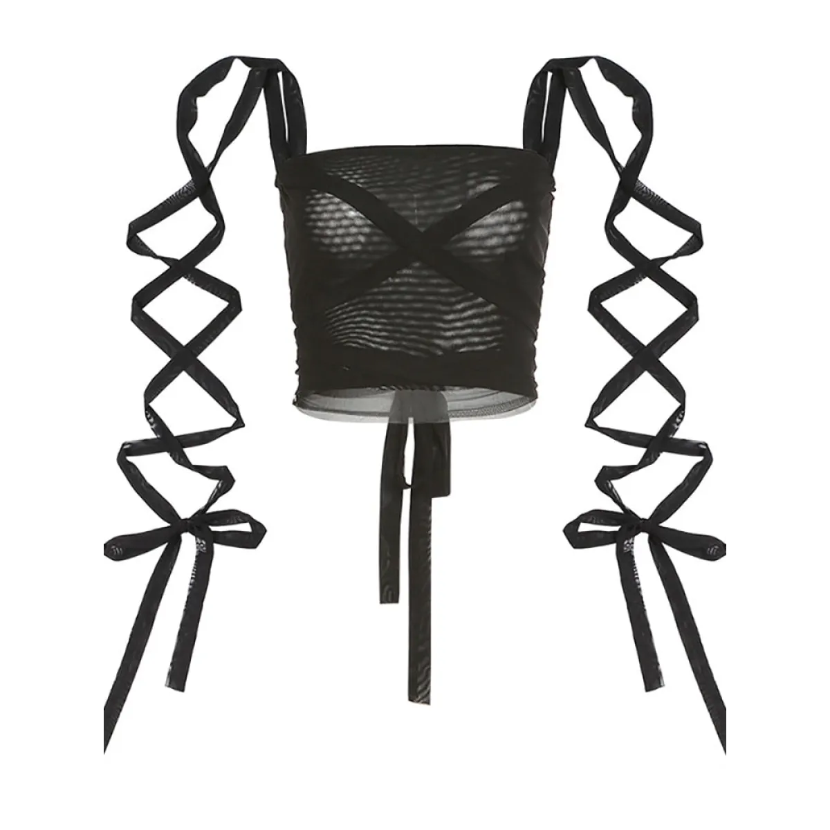 Dark Ice Punk Lace Camis - Women’s Clothing & Accessories - Sleeveless - Asymmetric - Camis - 5