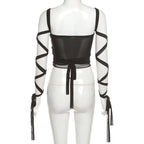 Dark Ice Punk Lace Camis - Women’s Clothing & Accessories - Sleeveless - Asymmetric - Camis - 8