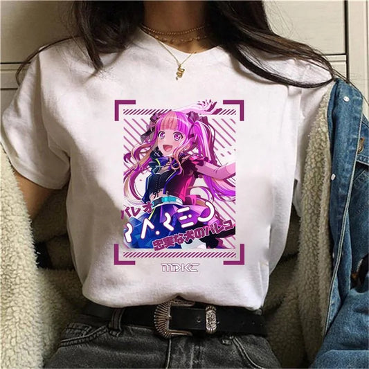 K-Pop Idol Anime Graphic Tee - White / XL - T-Shirts - Shirts & Tops - 1 - 2024