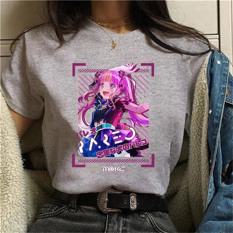 K-Pop Idol Anime Graphic Tee - Gray / M - T-Shirts - Shirts & Tops - 10 - 2024