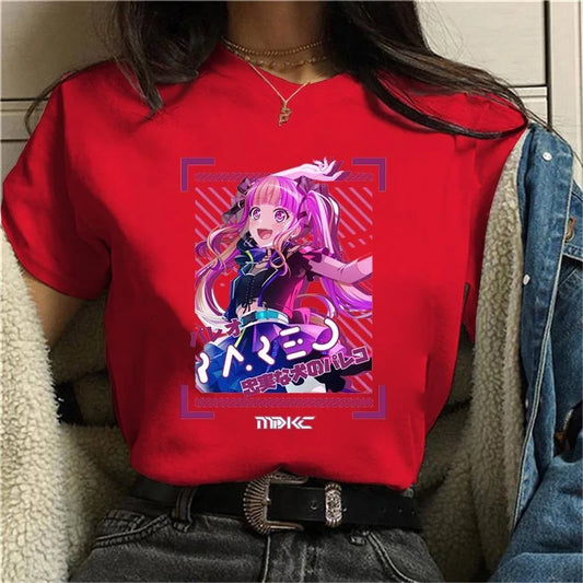 K-Pop Idol Anime Graphic Tee - Red / XXS - T-Shirts - Shirts & Tops - 2 - 2024