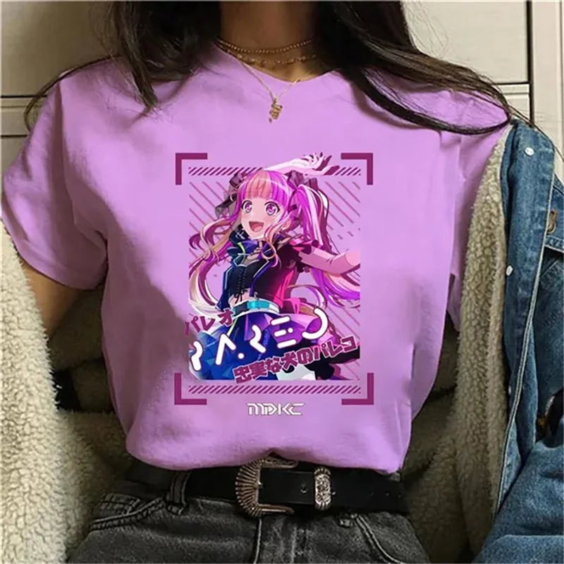 K-Pop Idol Anime Graphic Tee - Purple / XS - T-Shirts - Shirts & Tops - 4 - 2024