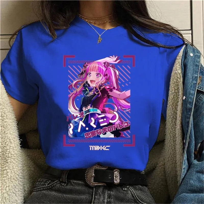 K-Pop Idol Anime Graphic Tee - Blue / XL - T-Shirts - Shirts & Tops - 7 - 2024