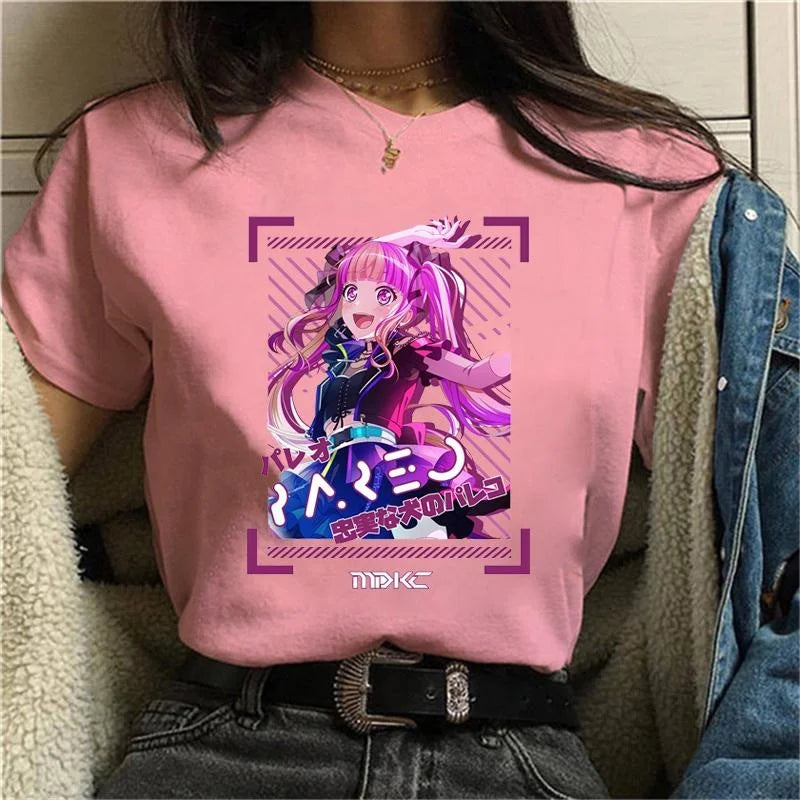 K-Pop Idol Anime Graphic Tee - Pink / XXS - T-Shirts - Shirts & Tops - 8 - 2024