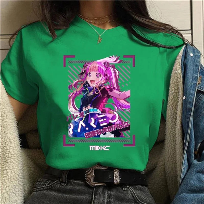 K-Pop Idol Anime Graphic Tee - Green / L - T-Shirts - Shirts & Tops - 9 - 2024