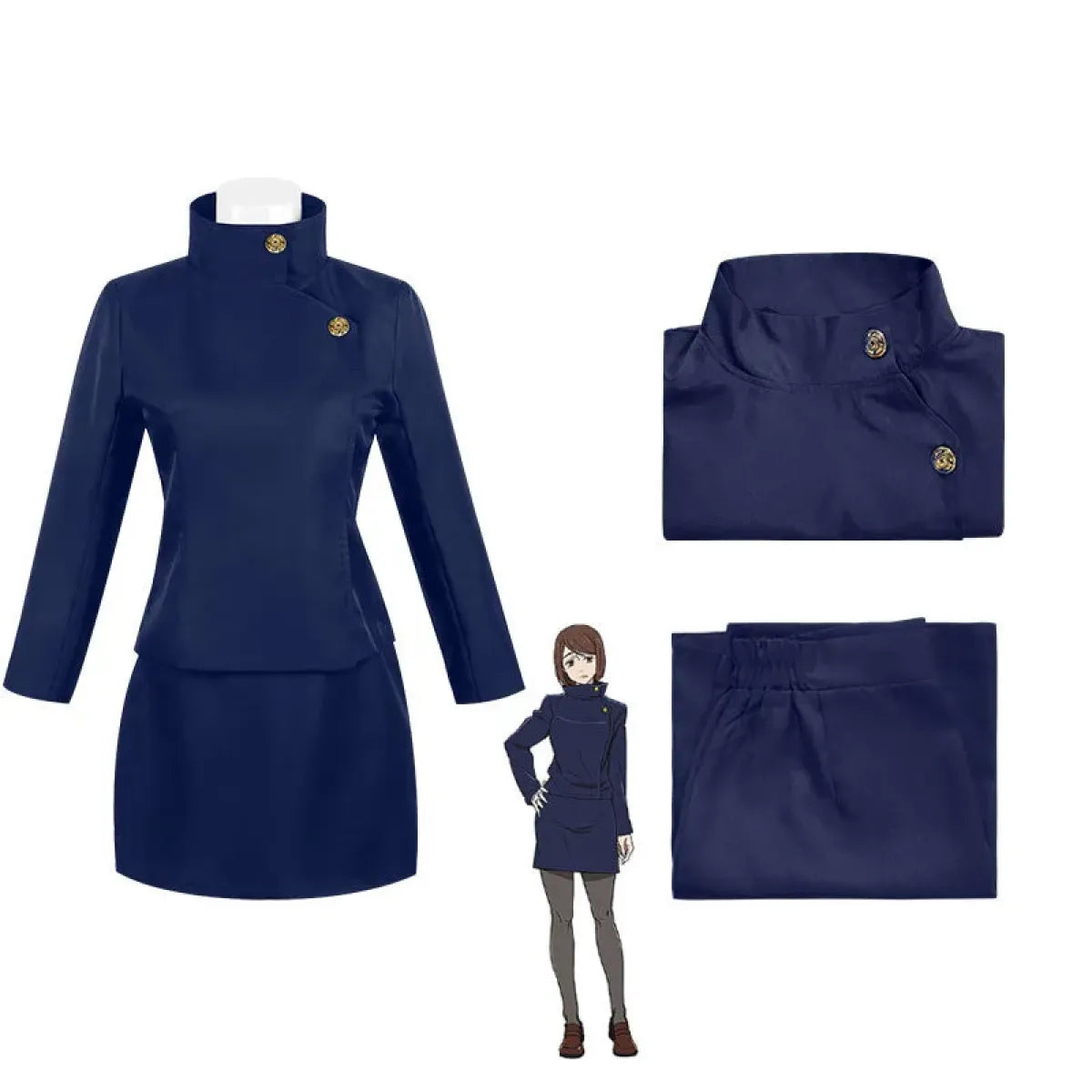 Ieiri Shoko Cosplay Uniform Set with Wig - Cosplay - Cosplay - 1