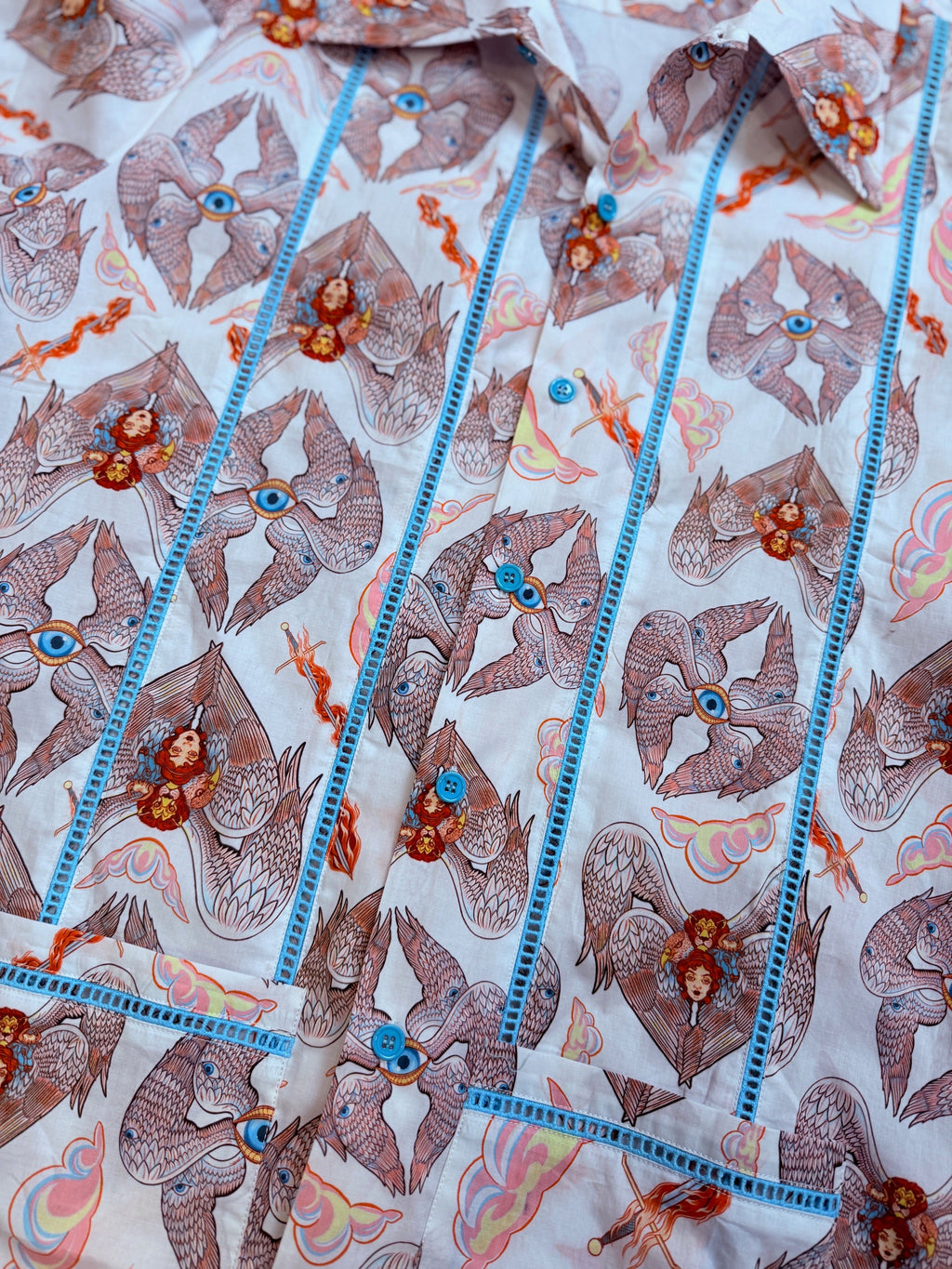 Men's Heavenly Bodies Oversized Cocktail Shirt