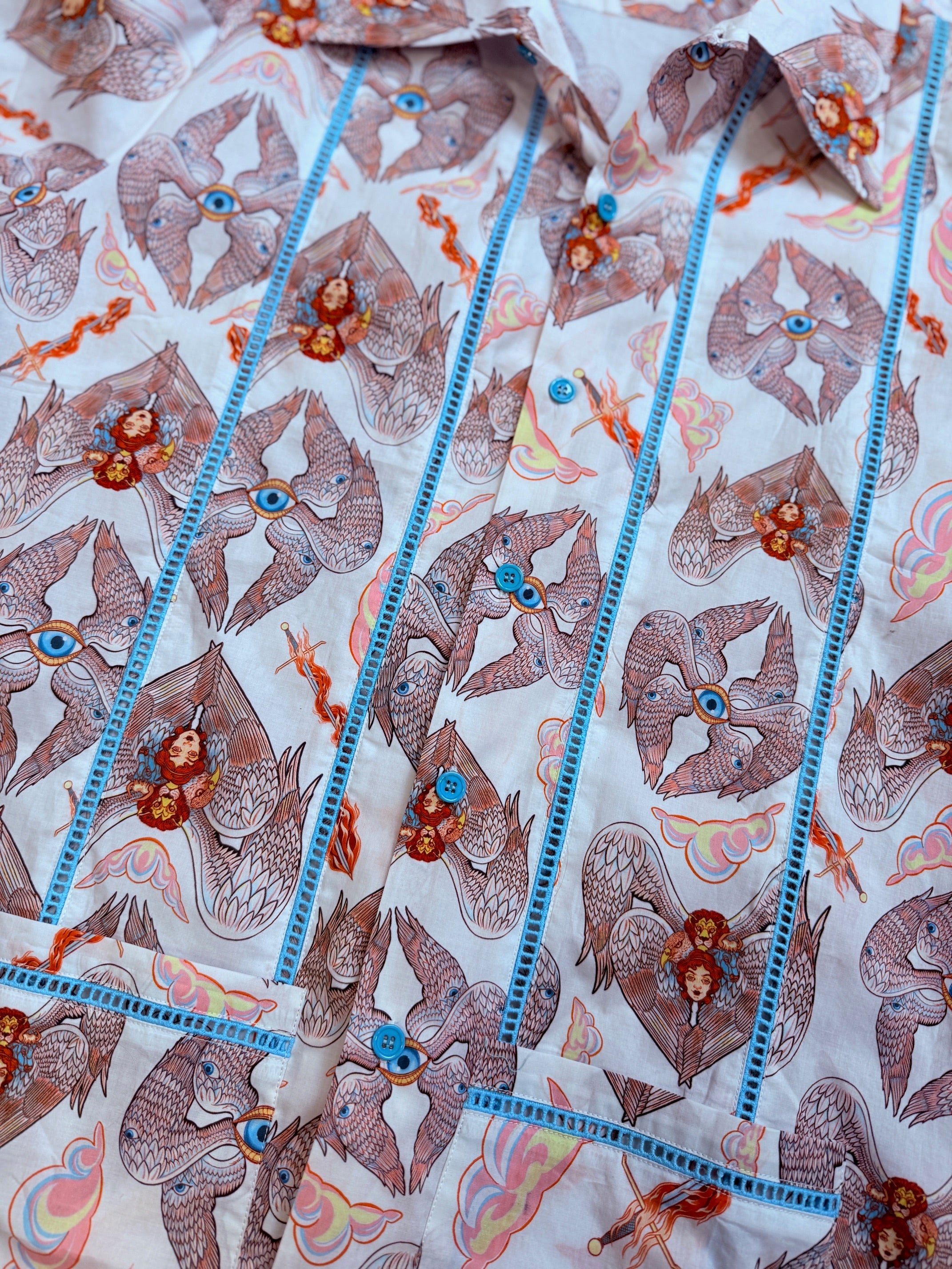 Men's Heavenly Bodies Oversized Cocktail Shirt