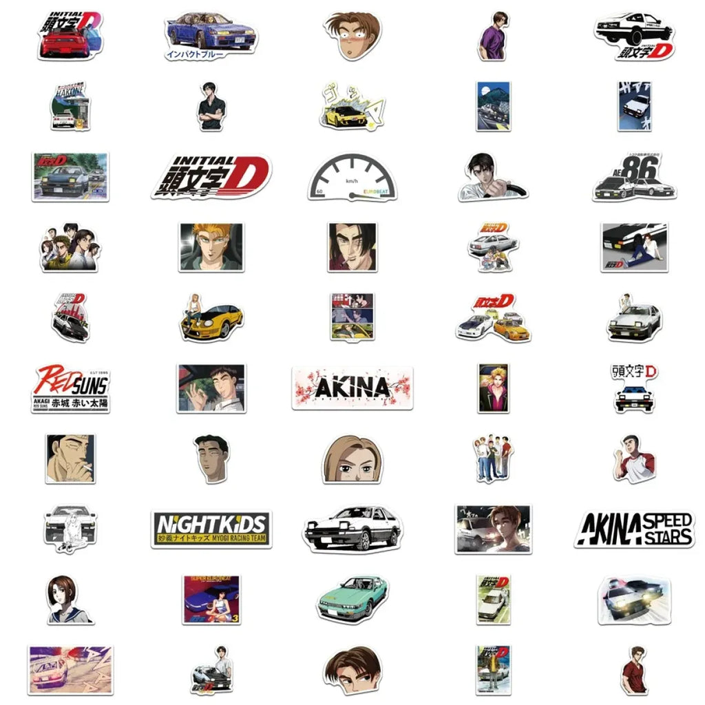 Initial D Anime Stickers - 10/30/50/100PCS - Anime - 5