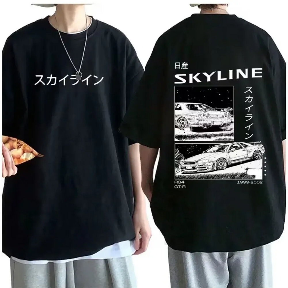 Vintage Initial D Tee – Retro Racing Car Enthusiast Shirt - T-Shirts - 1