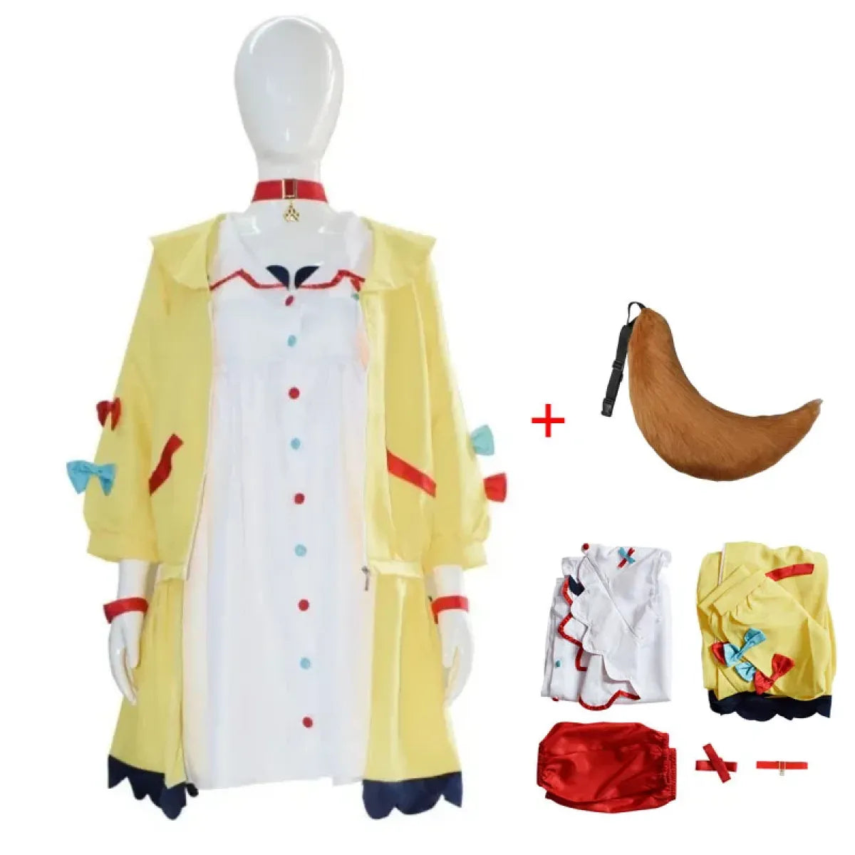 Inugami Korone VTuber Cosplay Dress Set - All Dresses - Cosplay - 6