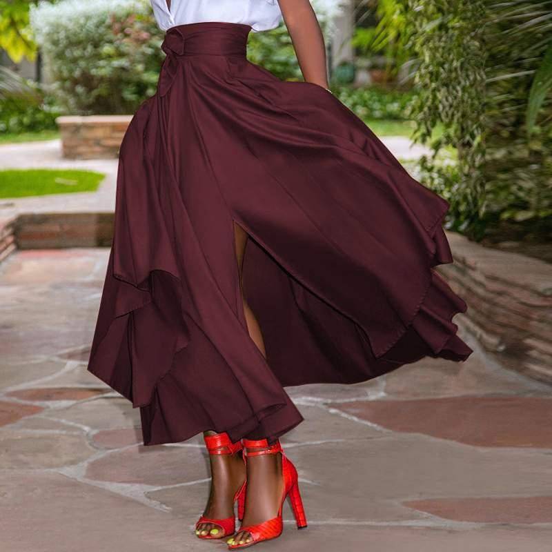 Irregular High Waist Skirt - Bottoms - Skirts - 4 - 2024