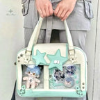 Y2K Star Ita Bag with Transparent Display Window - Crossbody Bags - Shoulder Bag - 4