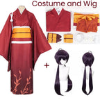 Izumi Kyouka Cosplay Costume – Bungou Stray Dogs Kimono with Wig - Cosplay - Cosplay - 13