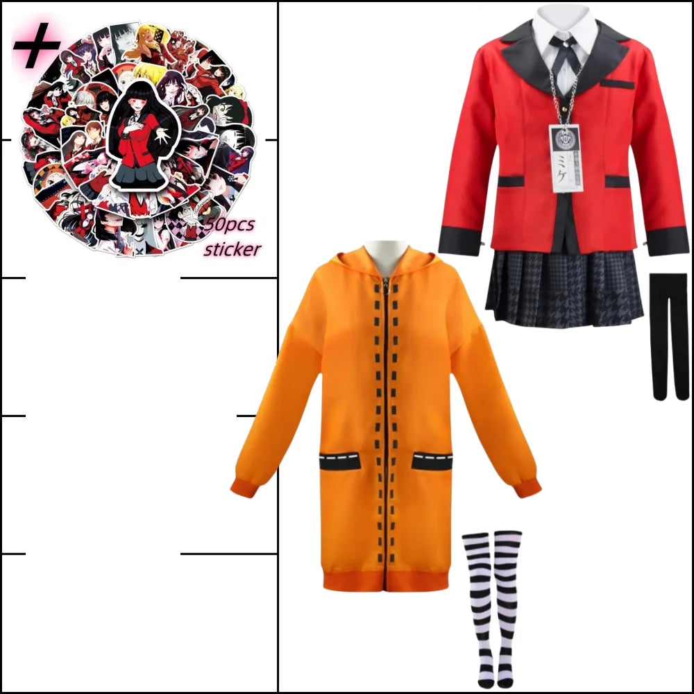 Jabami Yumeko Cosplay Costume - Kakegurui Uniform Wig Full Set - A11 / S / CHINA | anime - Anime - Costumes - 16 - 2024