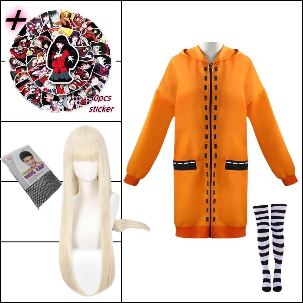 Jabami Yumeko Cosplay Costume - Kakegurui Uniform Wig Full Set - A9 / S / CHINA | anime - Anime - Costumes - 14 - 2024