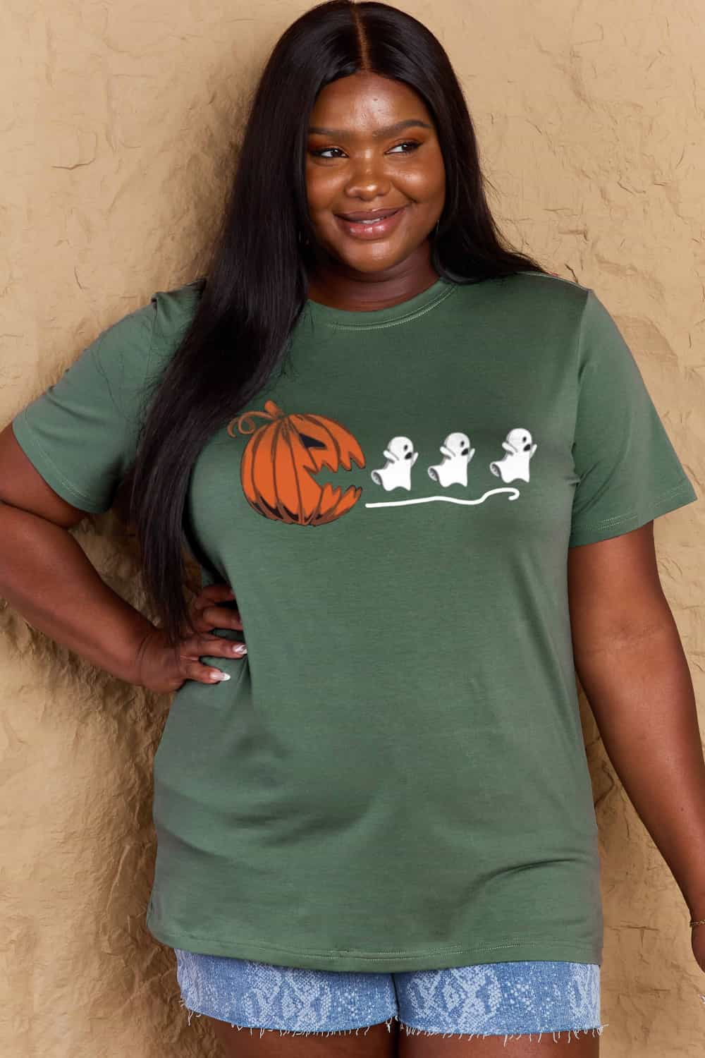 Full Size Jack-O’-Lantern Graphic Cotton T-Shirt - T-Shirts - Shirts & Tops - 28 - 2024