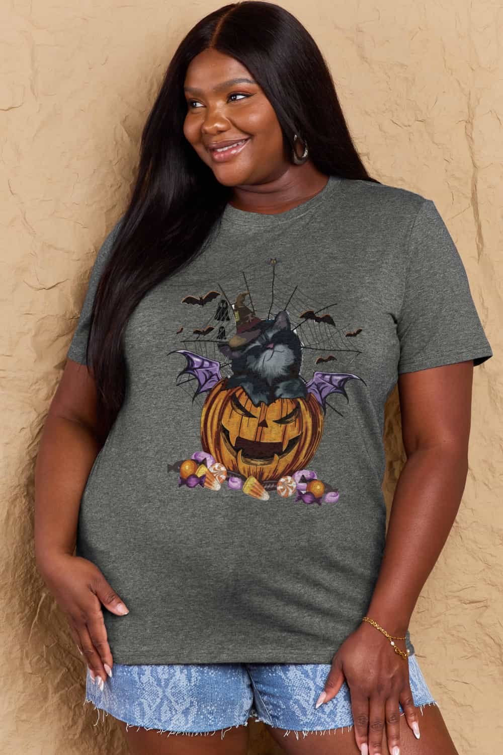 Full Size Jack-O’-Lantern Graphic T-Shirt - T-Shirts - Shirts & Tops - 11 - 2024