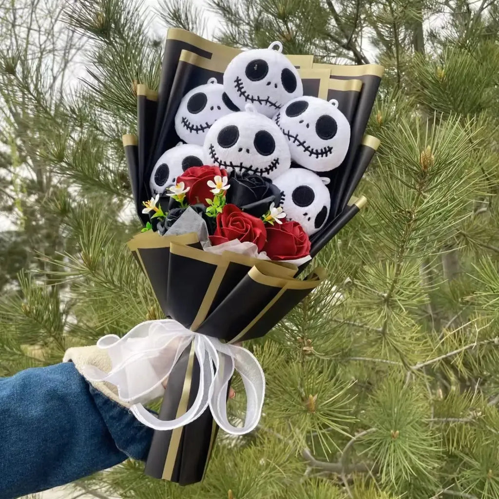 Jack Skellington Plush Bouquet – Gothic Kawaii Gift - Plushies - Plush / Plushie - 1