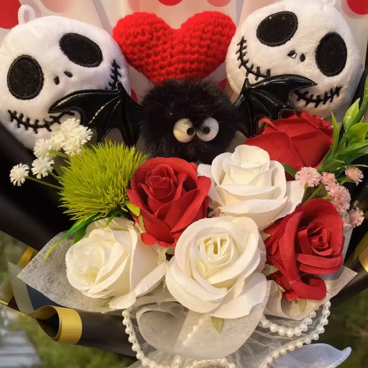 Jack Skellington Plush Bouquet – Gothic Kawaii Gift - Plushies - Plush / Plushie - 3