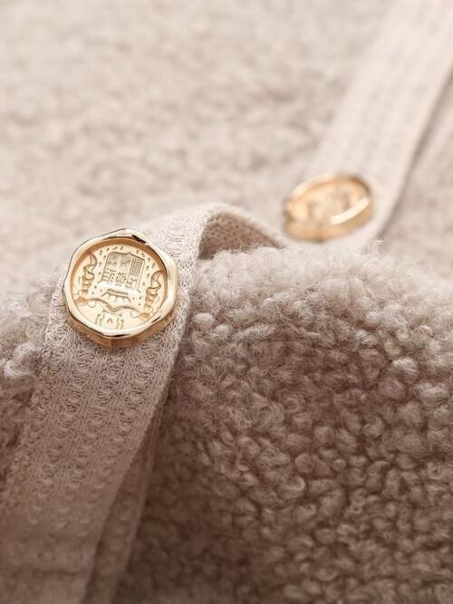 Button Up Round Neck Long Sleeve Jacket - Jackets & Coats - Coats & Jackets - 4 - 2024