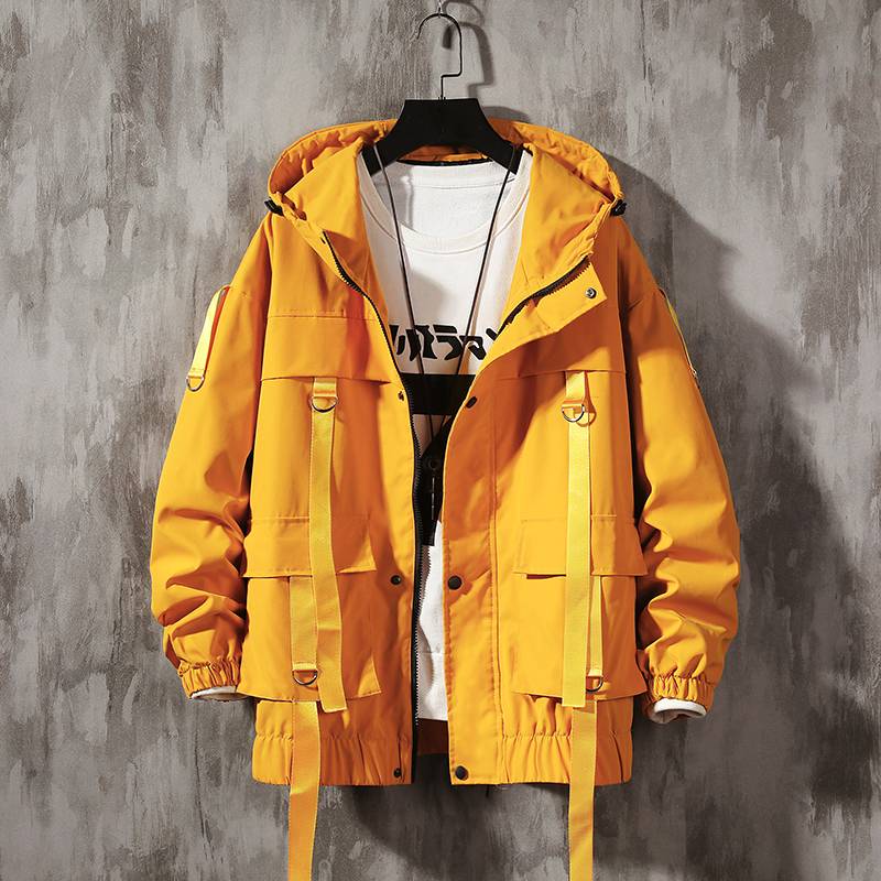Harajuku Bomber Jacket - Yellow / XL / China - Jackets & Coats - Coats & Jackets - 12 - 2024
