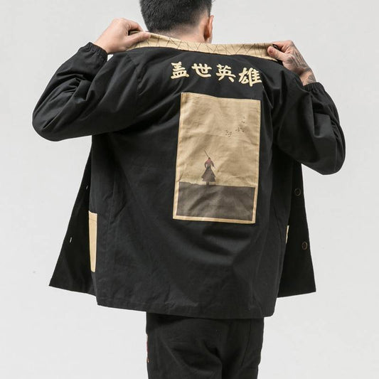 Japanese Hero Kanji Writing Jacket - Jackets & Coats - Coats & Jackets - 2 - 2024