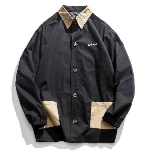Japanese Hero Kanji Writing Jacket - Black / XL - Jackets & Coats - Coats & Jackets - 17 - 2024
