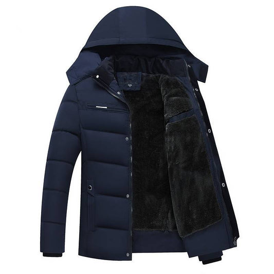 Men’s Down Jacket with Hood - Jackets & Coats - Coats & Jackets - 2 - 2024