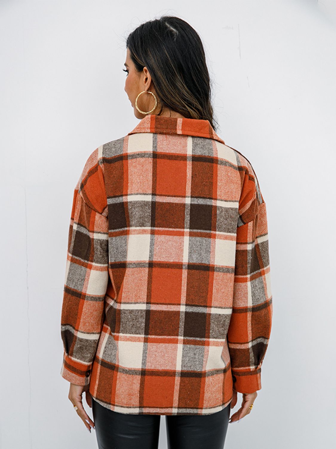 Plaid Button-Down Jacket - Jackets & Coats - Coats & Jackets - 2 - 2024