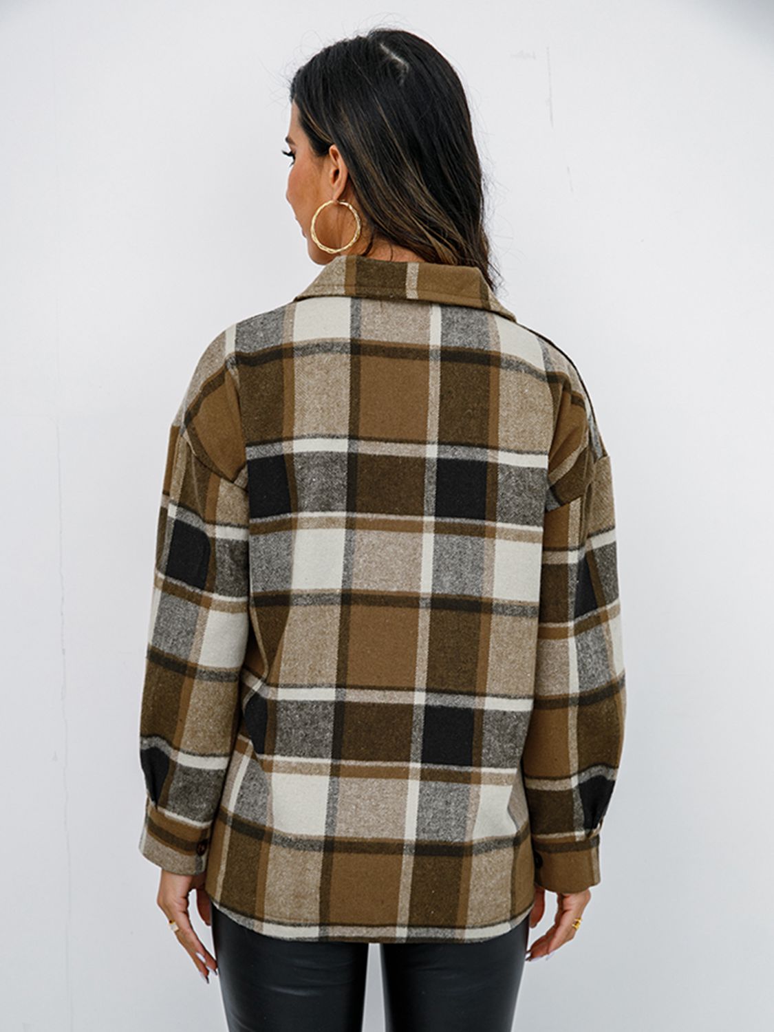 Plaid Button-Down Jacket - Jackets & Coats - Coats & Jackets - 18 - 2024