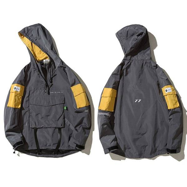 Waterproof Harajuku Jacket - Gray / XXL - Jackets & Coats - Coats & Jackets - 14 - 2024