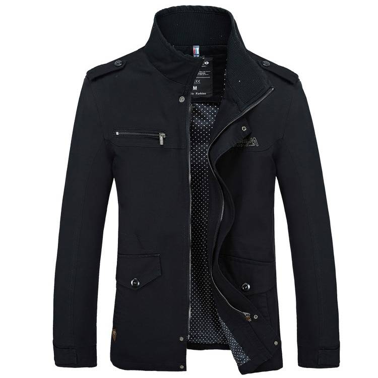 Winter Coat Stand Collar Jacket - Black / 4XL - Jackets & Coats - Coats & Jackets - 6 - 2024