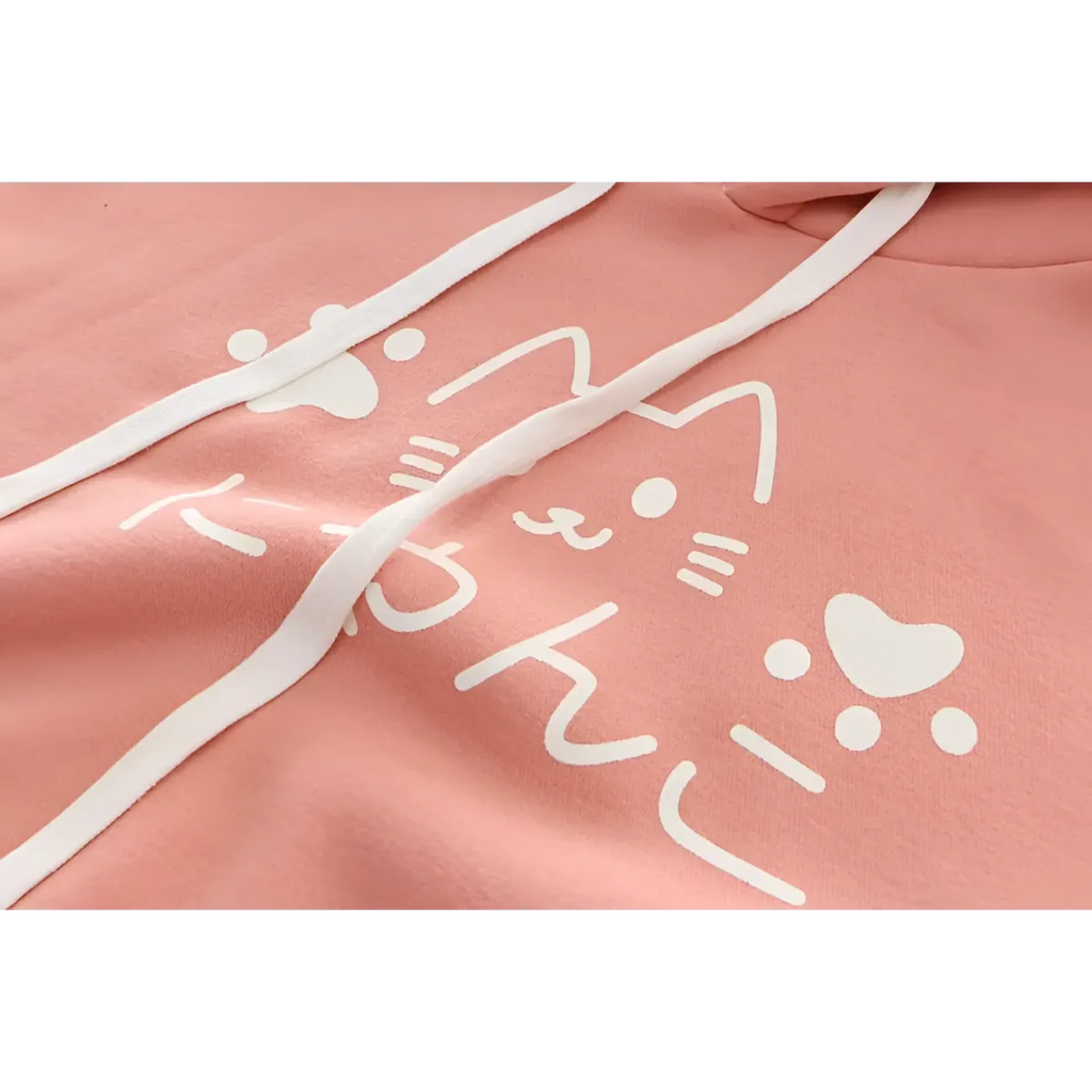 Japanese Cats Harajuku Hoodie – Special Edition - Women’s Clothing & Accessories - 5
