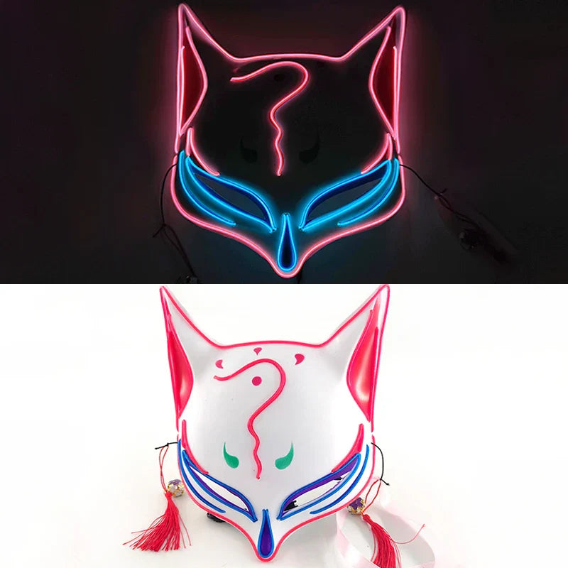 Luminous LED Japanese Fox Mask - multicolor 21 - All Products - Masks - 29 - 2024