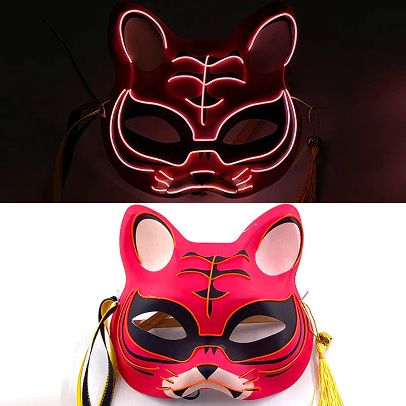 Luminous LED Japanese Fox Mask - multicolor 22 - All Products - Masks - 30 - 2024