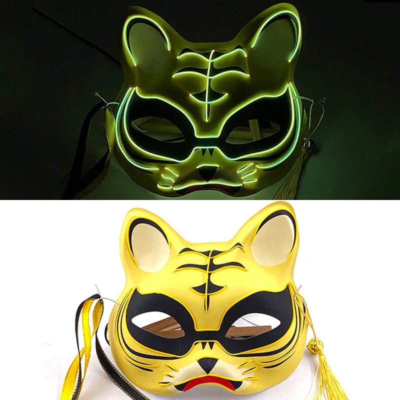 Luminous LED Japanese Fox Mask - multicolor 23 - All Products - Masks - 31 - 2024