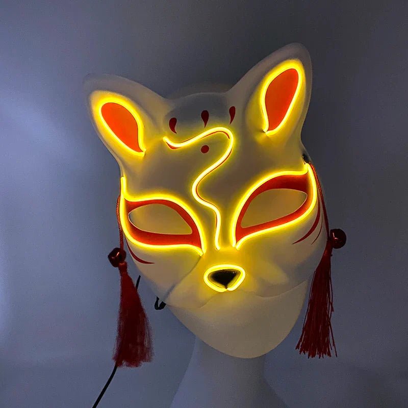 Luminous LED Japanese Fox Mask - All Products - Masks - 6 - 2024