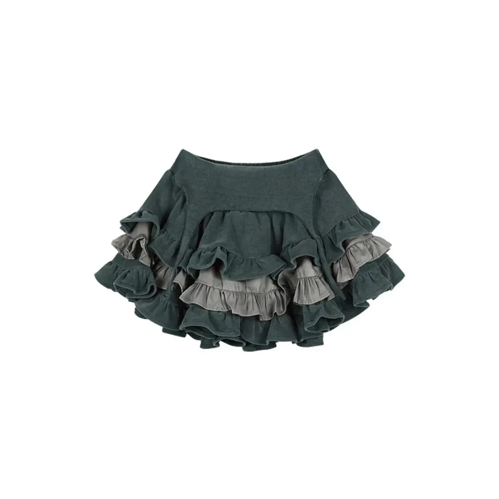 Japanese Kawaii 2-Piece Set - Long Sleeve Crop Top and A-Line Mini Skirt - Bottoms - 5