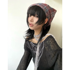 Japanese Knitted Grunge Tattoo Print Long Sleeve T-shirt - T-Shirts - 15