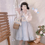 Lolita Dress With Puppy Bowknot - All Dresses - 2