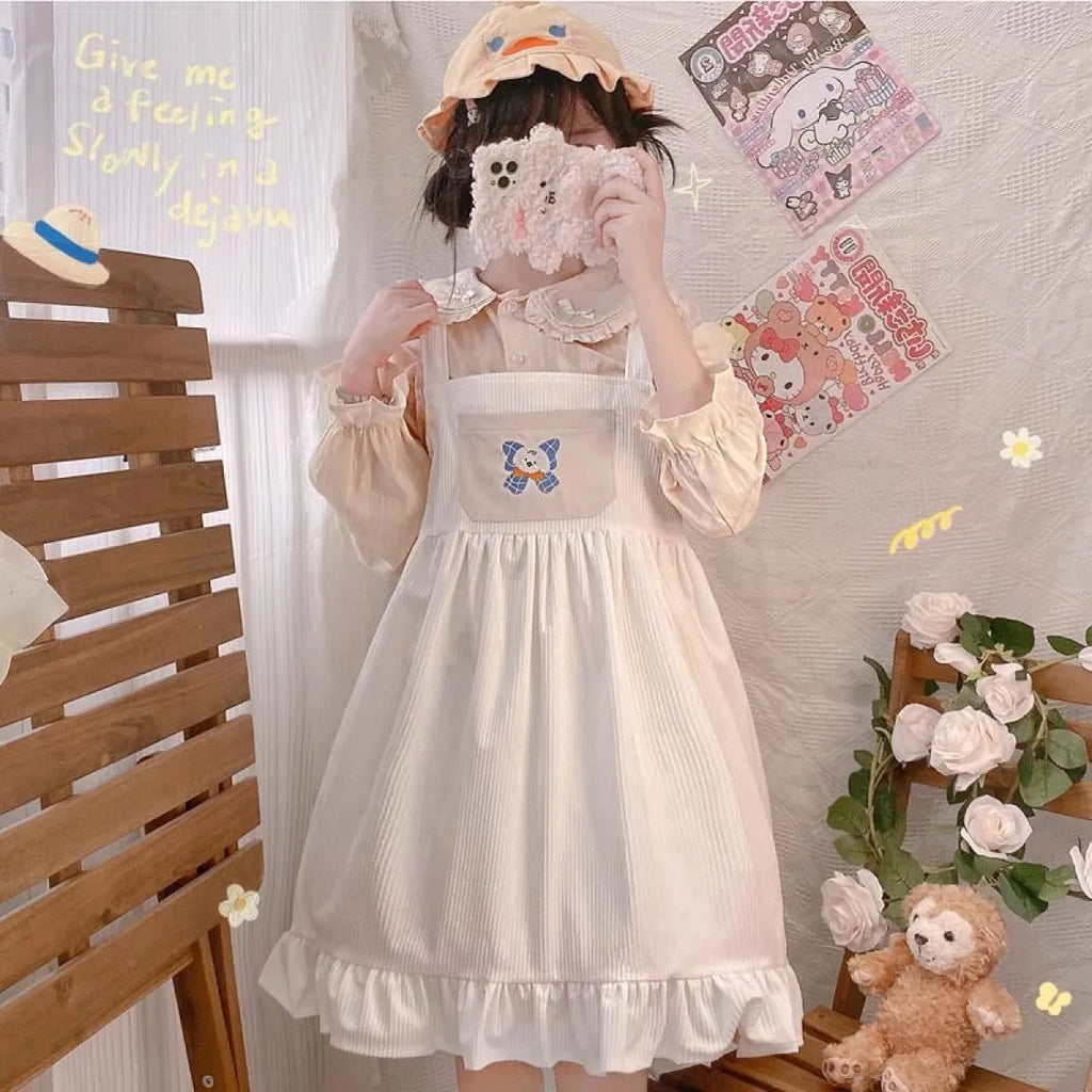 Lolita Dress With Puppy Bowknot - All Dresses - 4