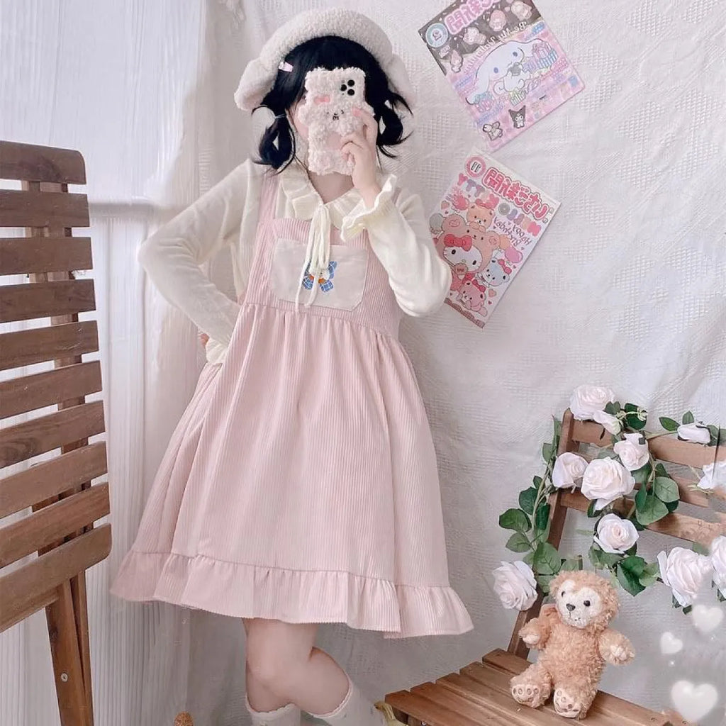 Lolita Dress With Puppy Bowknot - All Dresses - 5