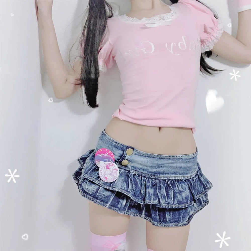 Mini Japanese Lolita Skirt - Bottoms - 1